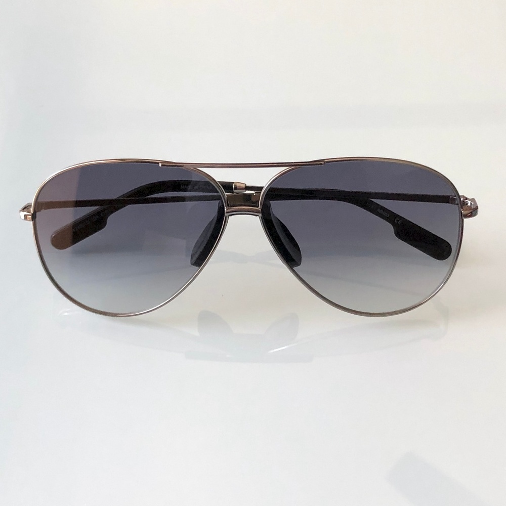 Silver Grey Aviator Sunglasses
